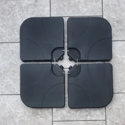 Set Of 4 Plastic Parasol Bases With U Link Bracket -Garden Furniture Shop set of 4 plastic parasol bases with u link bracket p83701 173402 zoom