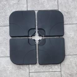 Set Of 4 Plastic Parasol Bases With U Link Bracket -Garden Furniture Shop set of 4 plastic parasol bases with u link bracket p83701 173403 zoom