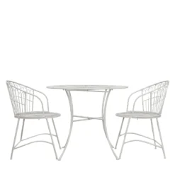 Siracusa 2 Seater Vanilla Bistro Set