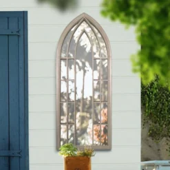 Somerley Gothic Arch Large Garden Mirror -Garden Furniture Shop somerley gothic arch large garden mirror p75672 118699 zoom