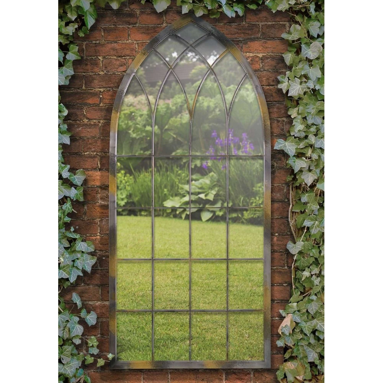 Somerley Rustic Arch Large Garden Mirror 1 Somerley Rustic Arch Large Garden Mirror