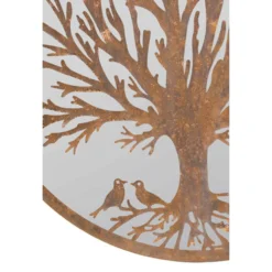 Song Birds Tree Design Round Garden Mirror -Garden Furniture Shop song birds tree design round garden mirror p75735 118993 zoom