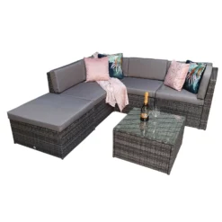 Stella Grey Rattan Modular Corner Sofa -Garden Furniture Shop stella grey rattan modular corner sofa p78524 135249 zoom