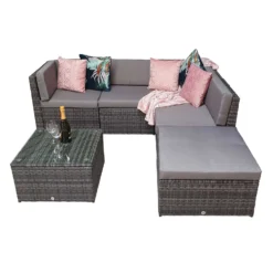 Stella Grey Rattan Modular Corner Sofa -Garden Furniture Shop stella grey rattan modular corner sofa p78524 135250 zoom