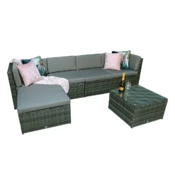 Stella Grey Rattan Modular Corner Sofa -Garden Furniture Shop stella grey rattan modular corner sofa p78524 135251 zoom