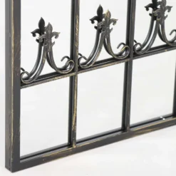 Summer View Metal Arch Decorative Ornate Effect Garden Mirror -Garden Furniture Shop summer view metal arch decorative ornate effect garden mirror p80647 158809 zoom