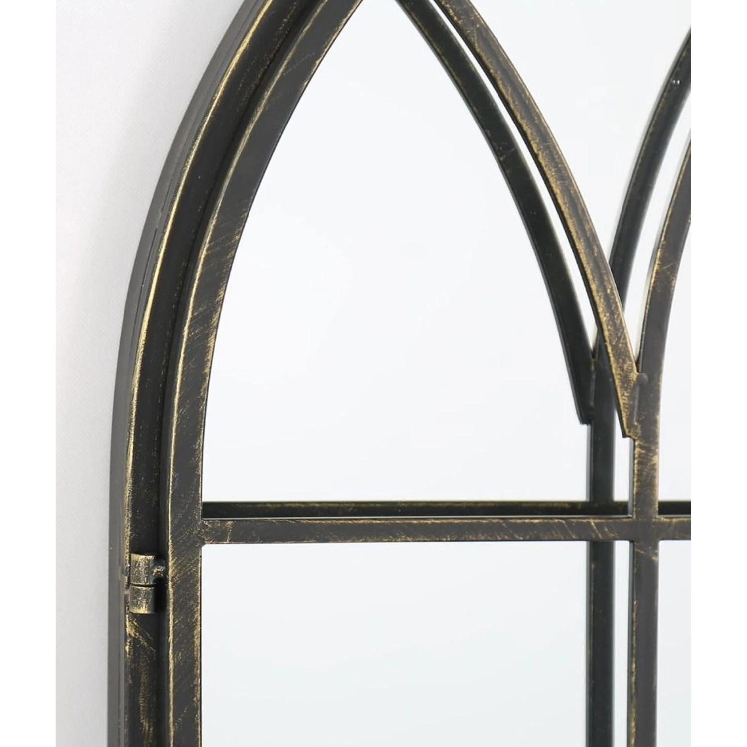 Summer View Metal Arched Opening Garden Mirror 5 Summer View Metal Arched Opening Garden Mirror - Image 5