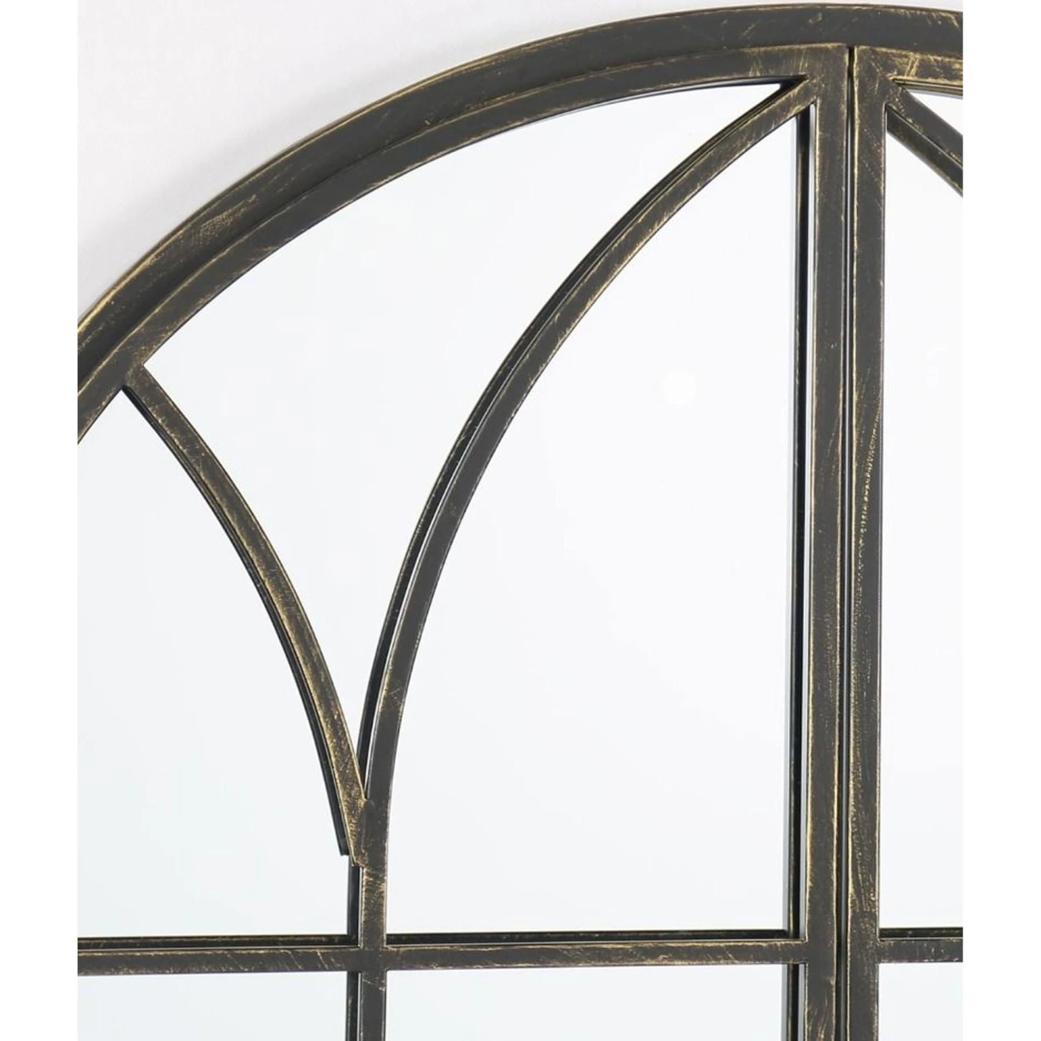 Summer View Metal Arched Opening Garden Mirror 6 Summer View Metal Arched Opening Garden Mirror - Image 6