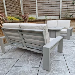 Venus Grey2 Seater Sofa Set With Table Featuring Fire Pit -Garden Furniture Shop venus grey 2 seater sofa set with table featuring fire pit p83643 173146 zoom