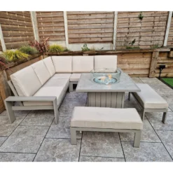 Venus Light Grey L Shape Corner Sofa With 2 Benches & Fire Pit Table 13 Venus Light Grey L Shape Corner Sofa With 2 Benches & Fire Pit Table -Garden Furniture Shop venus light grey l shape corner sofa with 2 benches fire pit table p83642 173133 zoom