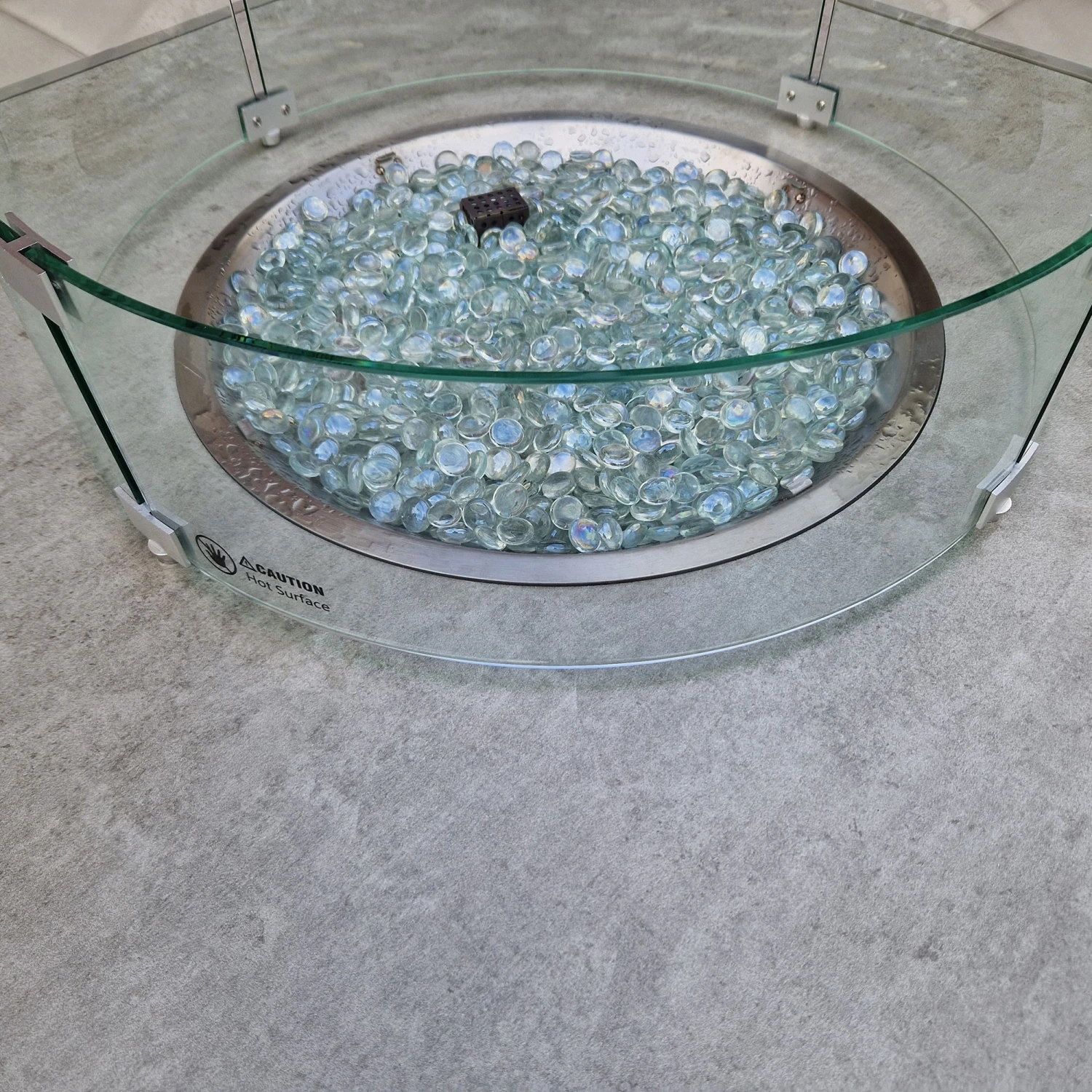 Venus Light Grey L Shape Corner Sofa With 2 Benches & Fire Pit Table 8 Venus Light Grey L Shape Corner Sofa With 2 Benches & Fire Pit Table - Image 8