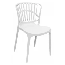 White Eden Garden Stacking Chair