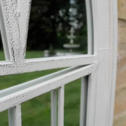 White Gothic Style Arched Garden Mirror -Garden Furniture Shop white gothic style arched garden mirror p76853 125868 zoom
