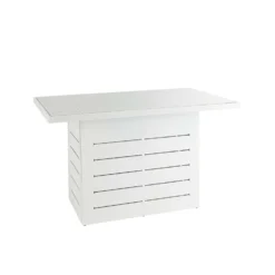 White Patterned Top Outdoor Bar Table