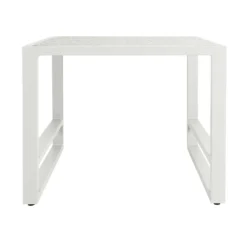 White Patterned Top Outdoor Side Table -Garden Furniture Shop white patterned top outdoor side table p76683 124577 zoom