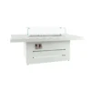 White Plain Top Outdoor Coffee Table With Firepit