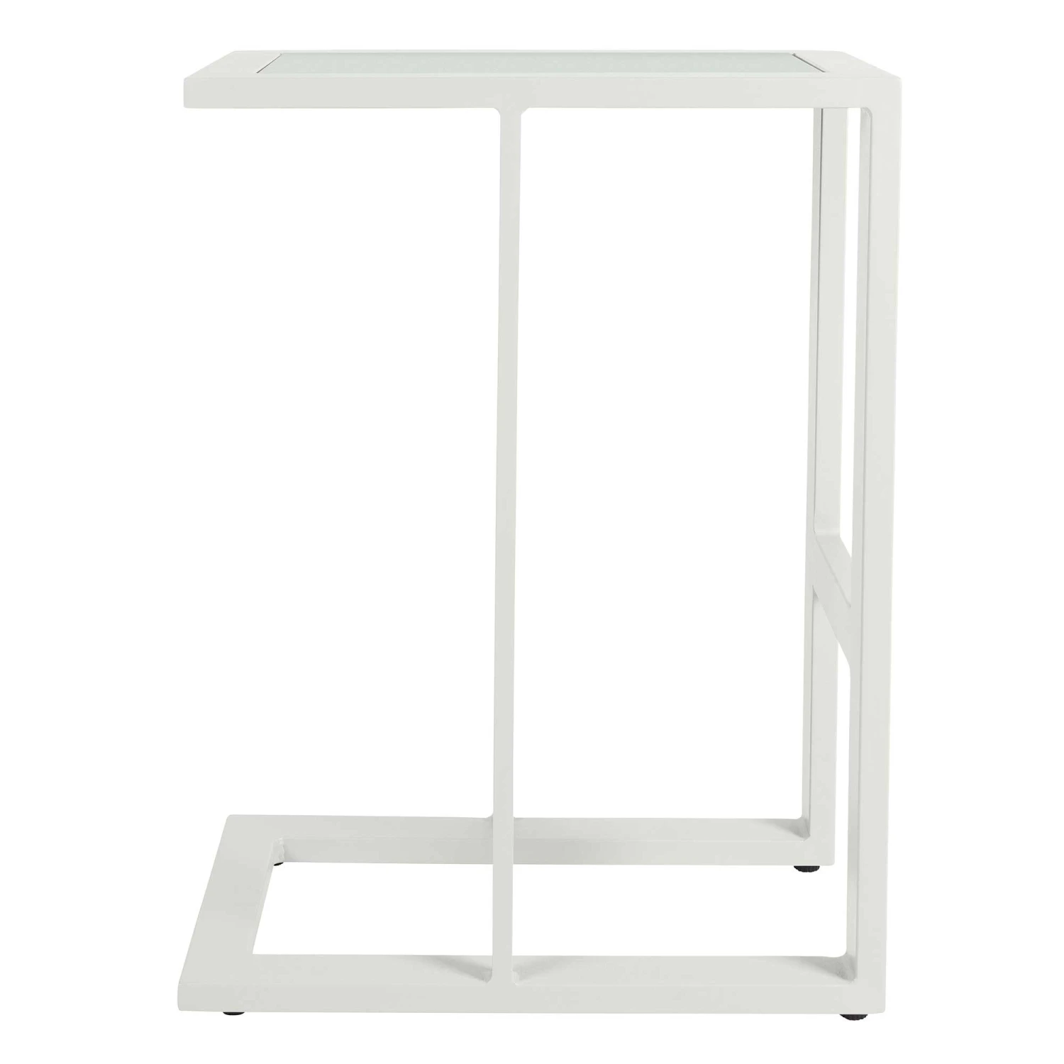 White Plain Top Outdoor Sofa Table 3 White Plain Top Outdoor Sofa Table - Image 3