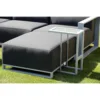 White Plain Top Outdoor Sofa Table